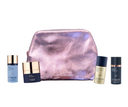 2 deluxe travel size products+makeup bag